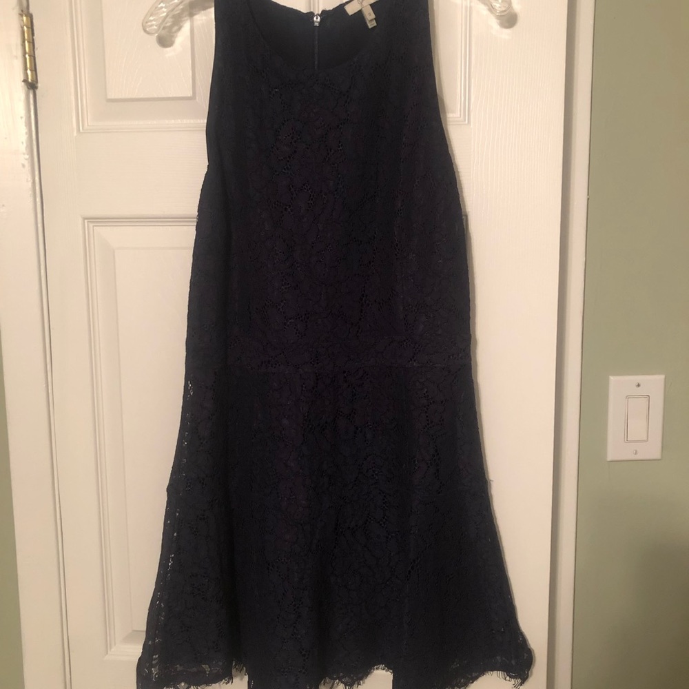 Joie navy blue lace dress